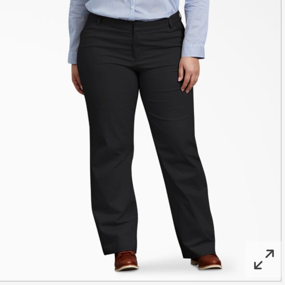 Like NEW Women's Plus FLEX Relaxed Fit Pants, Black size 18R